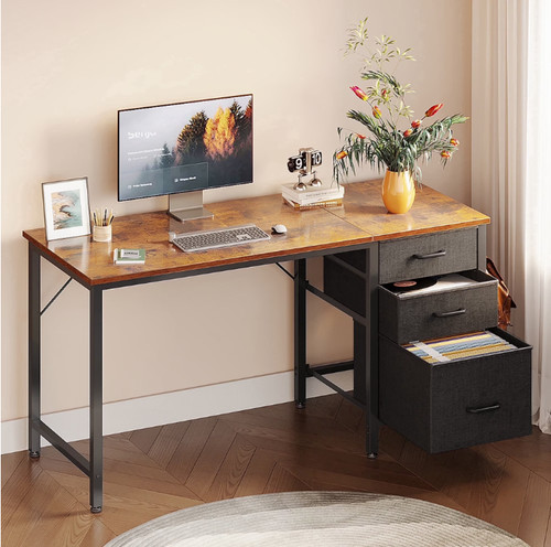 Inch computer desk with 3 - computer,
